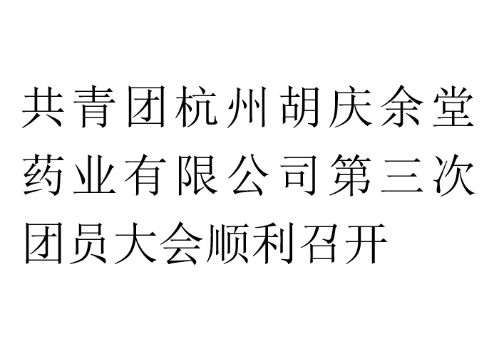 共青团杭州银河集团(galaxy)药业有限公司第三次团员大会顺利召开